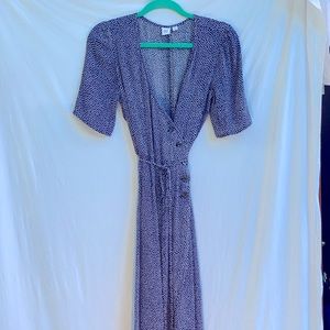 GAP Women’s Button-Wrap Midi Dress